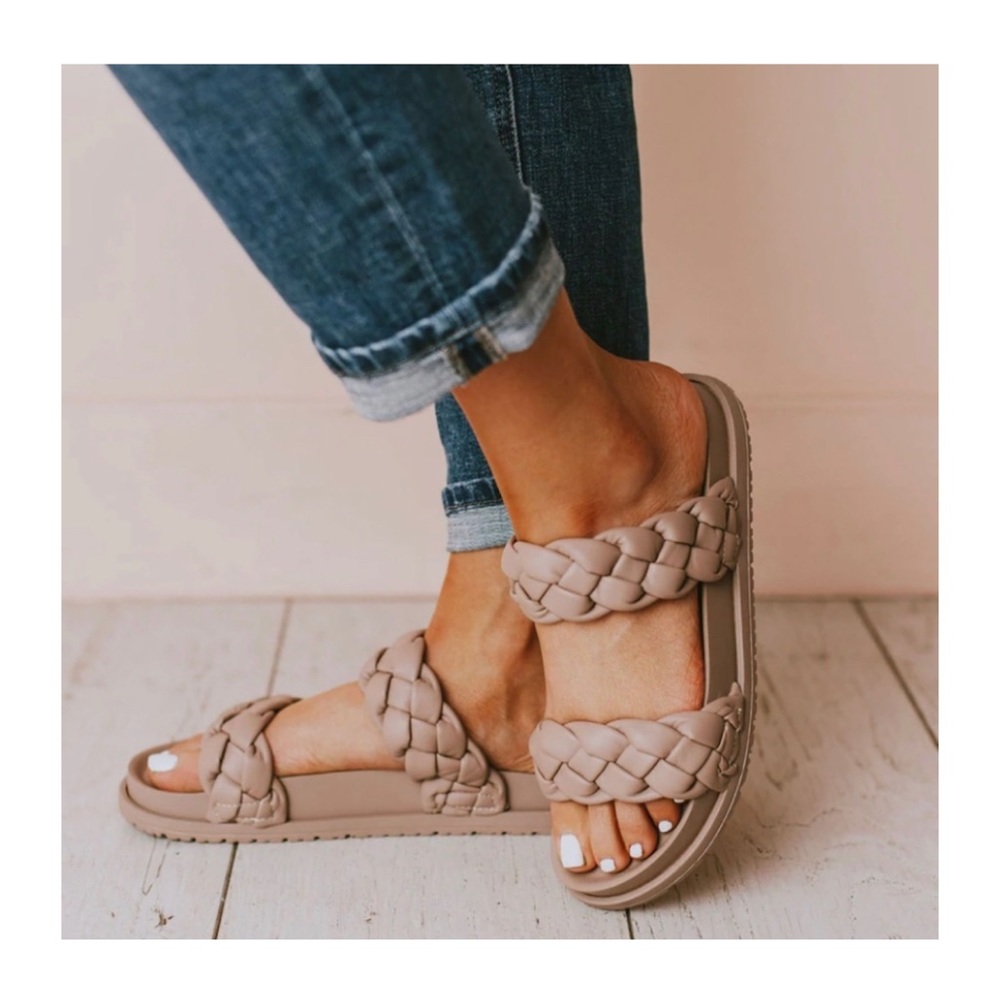 New Arrival! Birch Braided Sandals - Picture 3 of 6